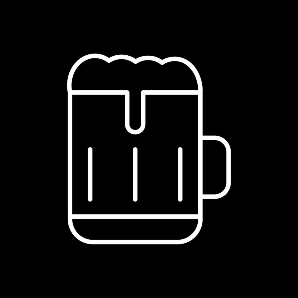 Bar Line Inverted Icon Design vector
