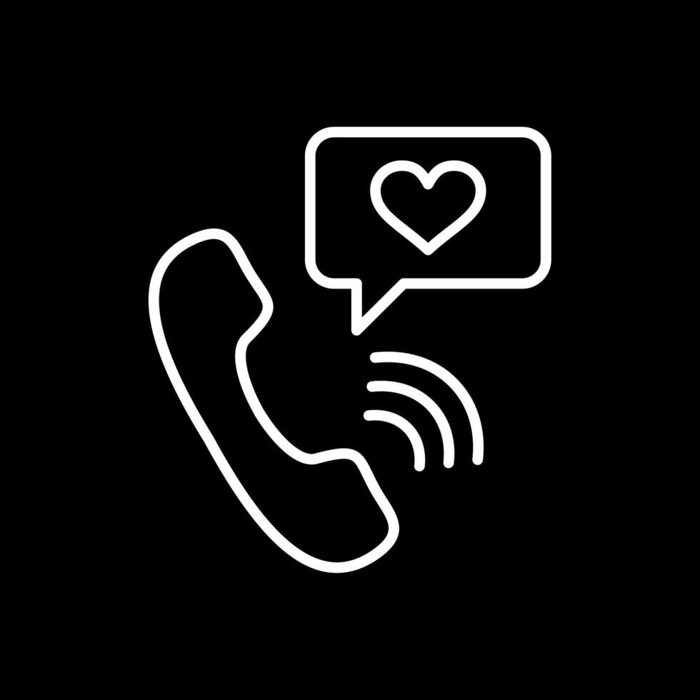 Telephone Line Inverted Icon Design vector