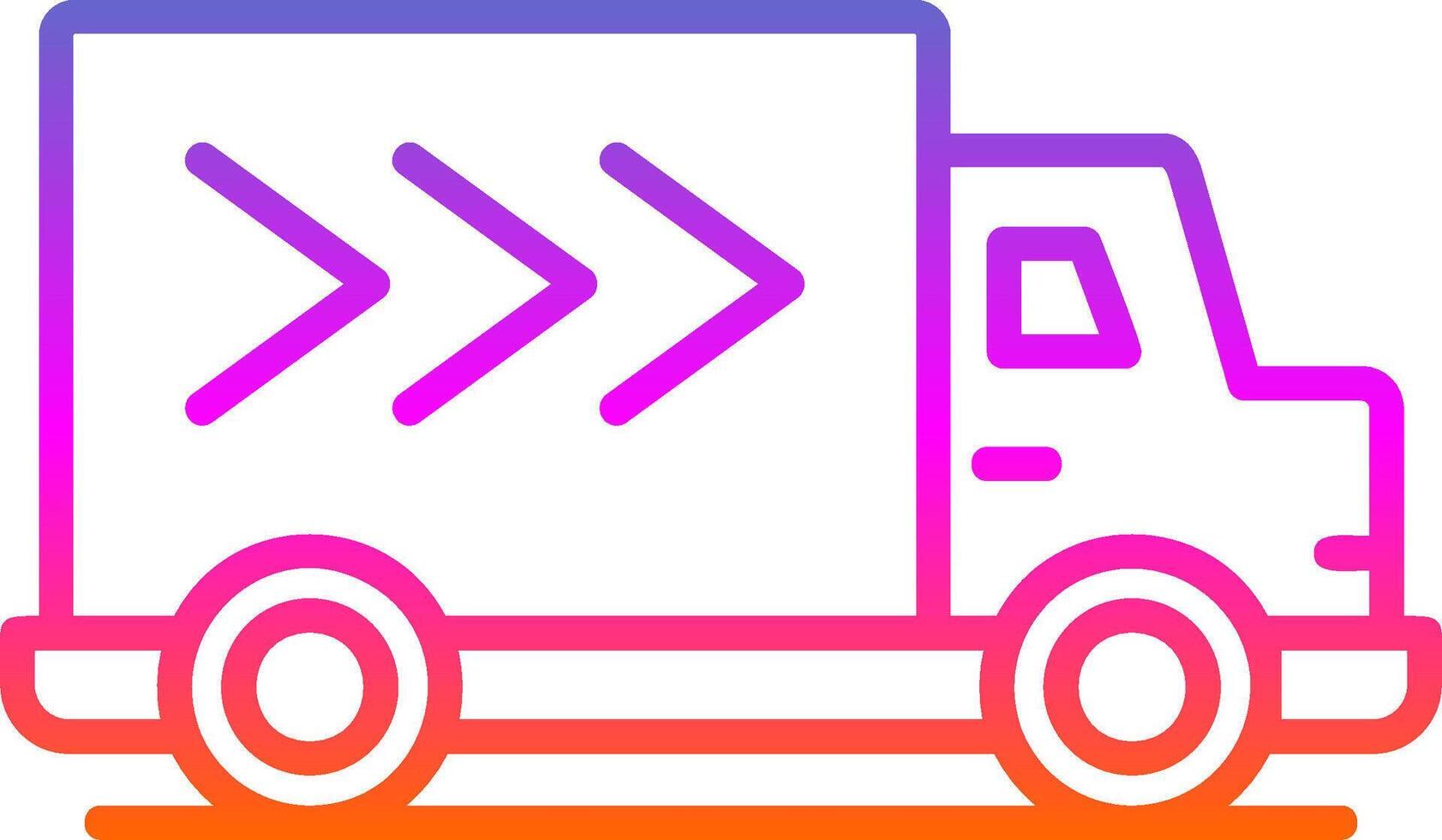 Delivery Truck Line Gradient Icon Design vector