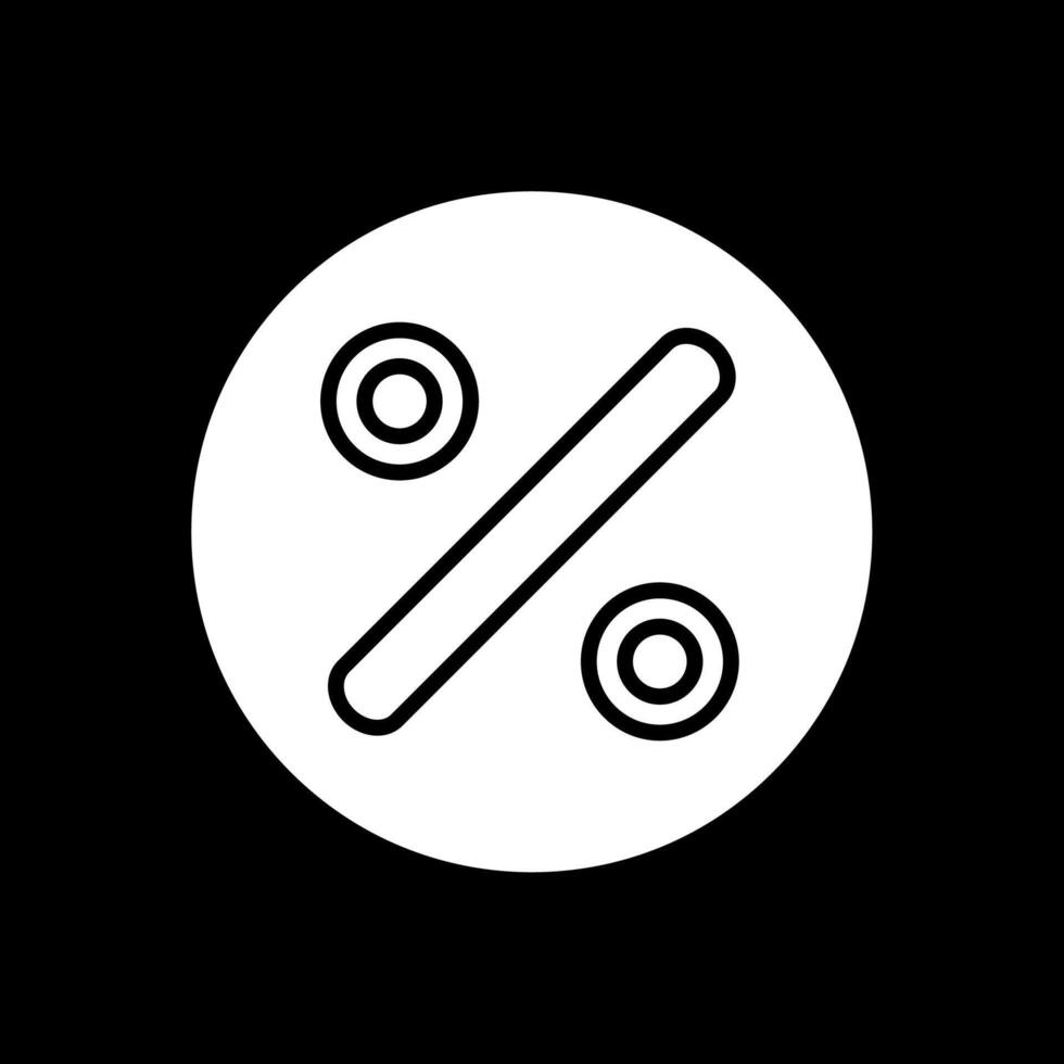 Divide Glyph Inverted Icon Design vector