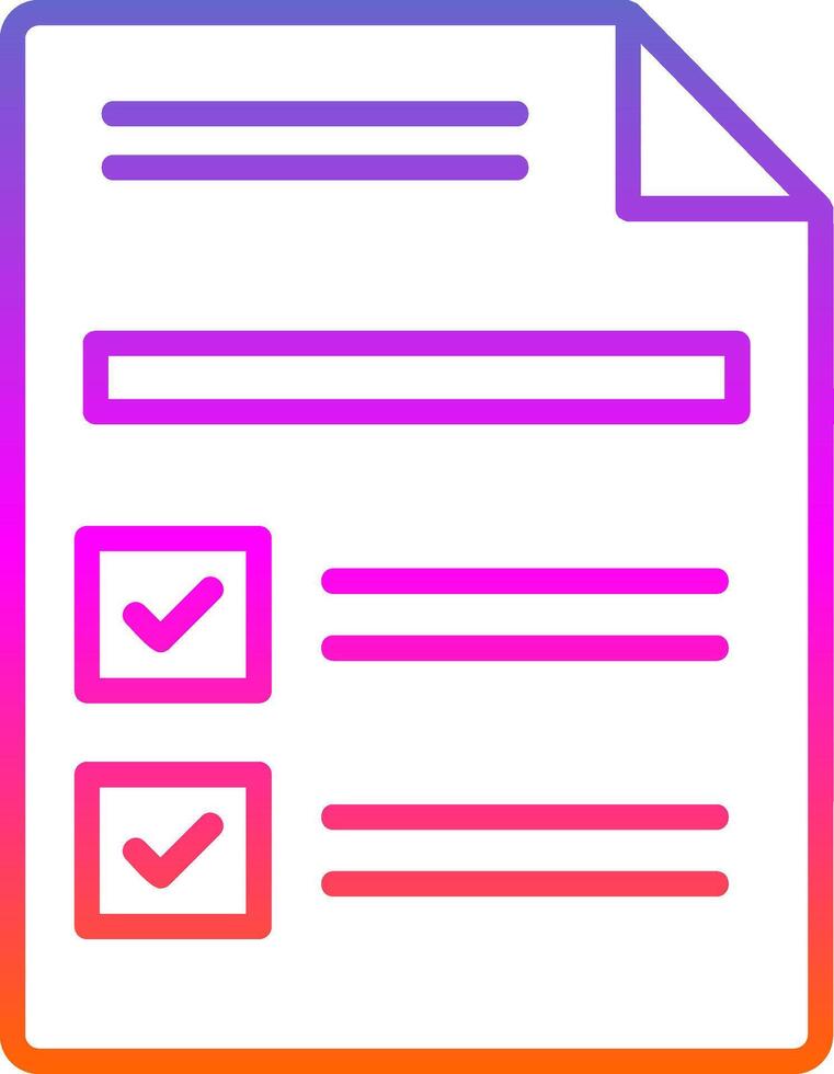 Customs Line Gradient Icon Design vector