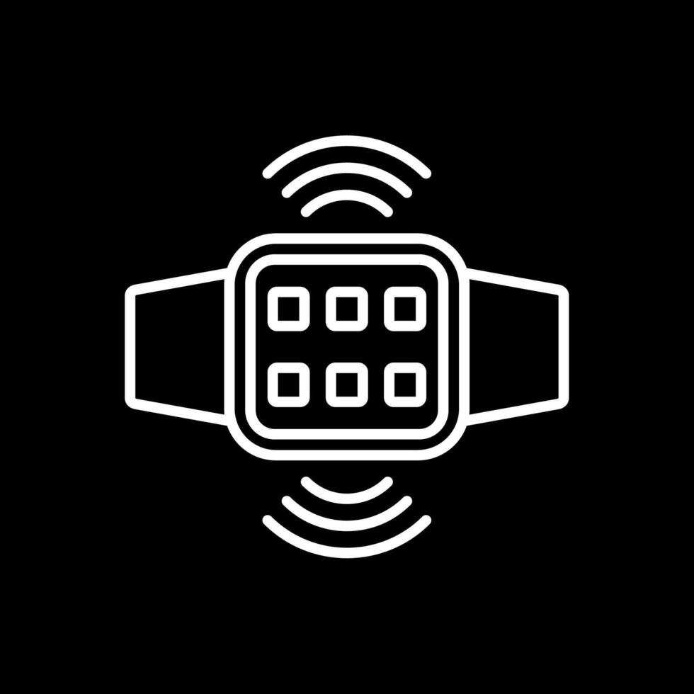 Connection Line Inverted Icon Design vector