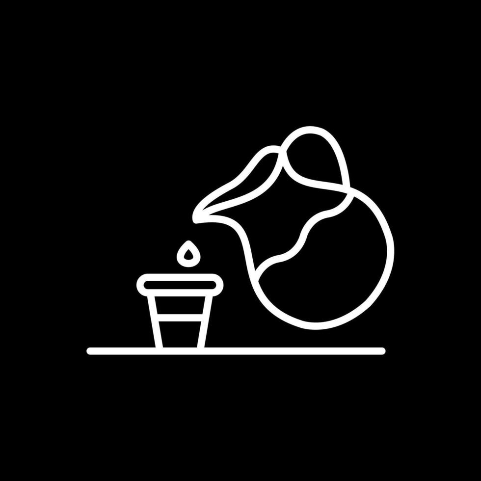 Water Jug Line Inverted Icon Design vector