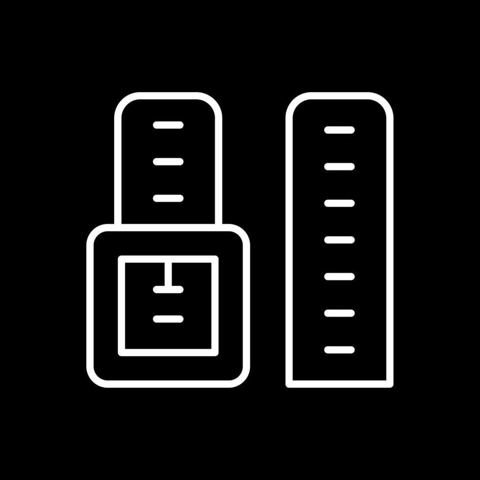 Watch Strap Line Inverted Icon Design vector