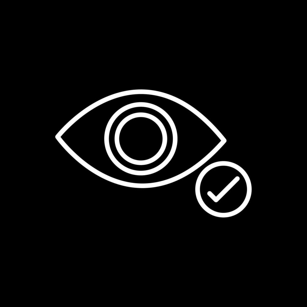 Eye Line Inverted Icon Design vector