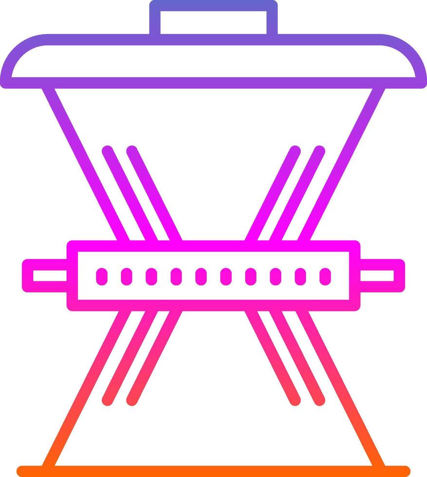 Waste Reduction Line Gradient Icon Design vector