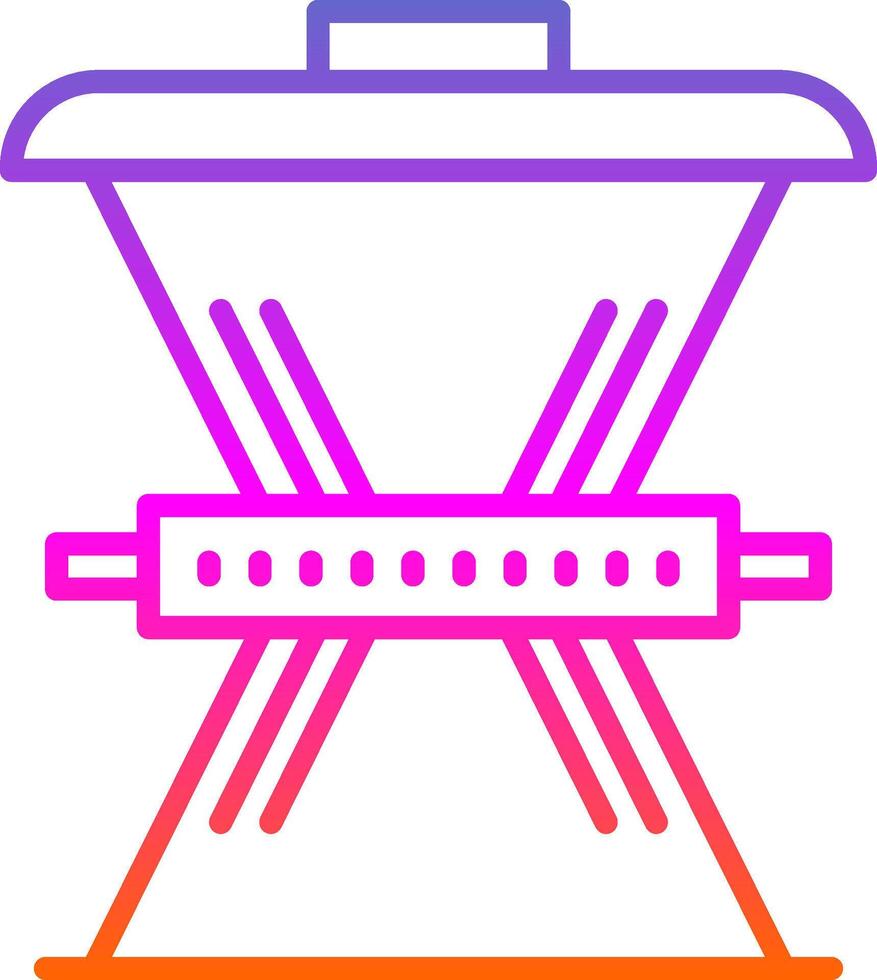 Waste Reduction Line Gradient Icon Design vector