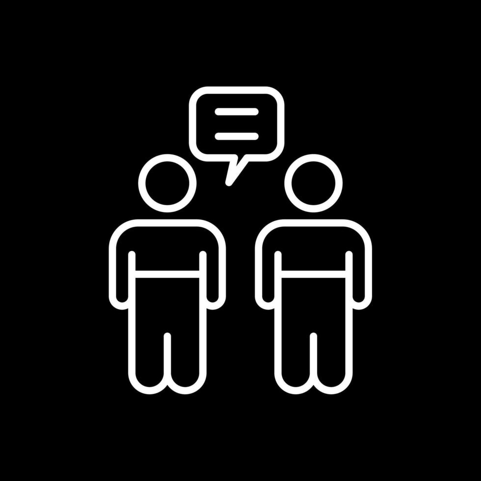 Relationship Line Inverted Icon Design vector