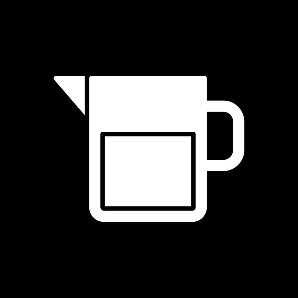 Water Jar Glyph Inverted Icon Design vector