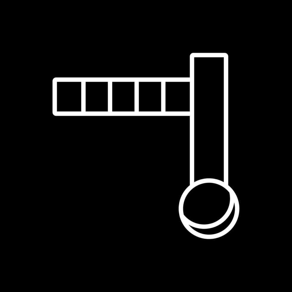 Doorstop Line Inverted Icon Design vector