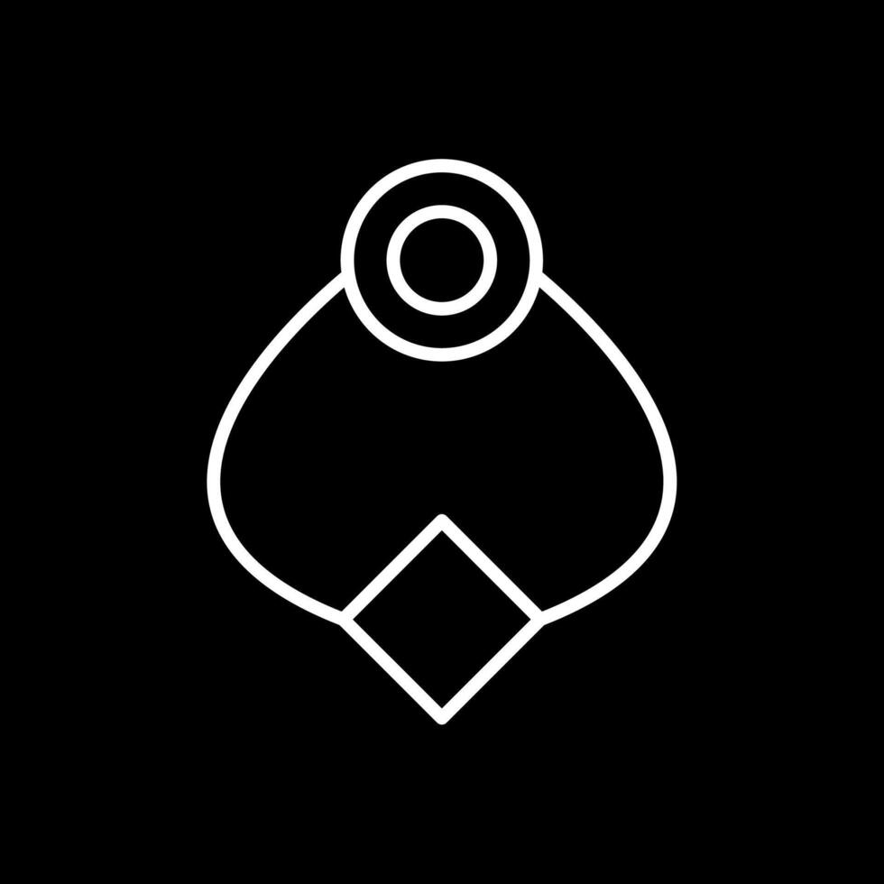 Door Knocker Line Inverted Icon Design vector