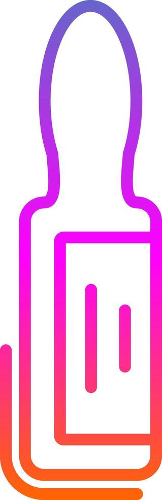 Ampoule Line Gradient Icon Design vector