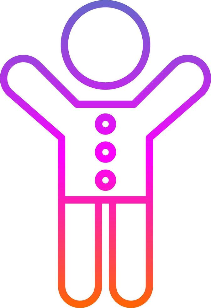 Chlid Patient Line Gradient Icon Design vector