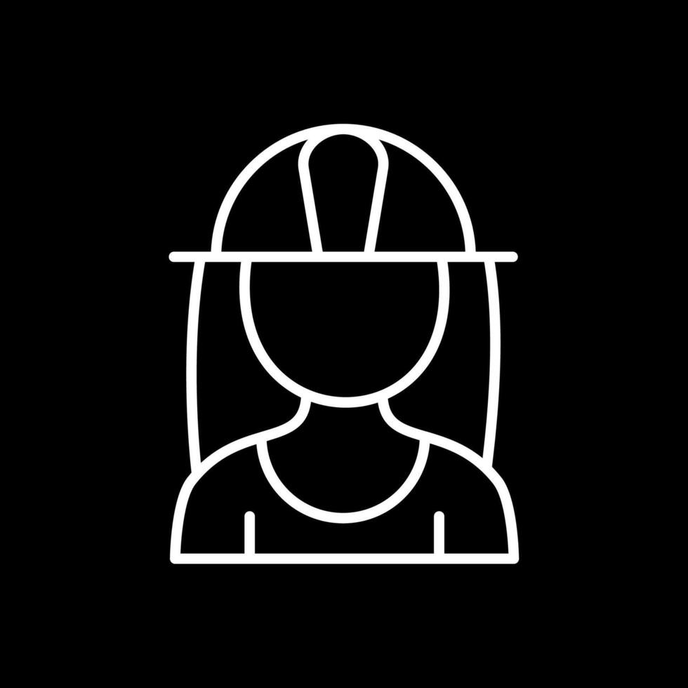 Architect Line Inverted Icon Design vector