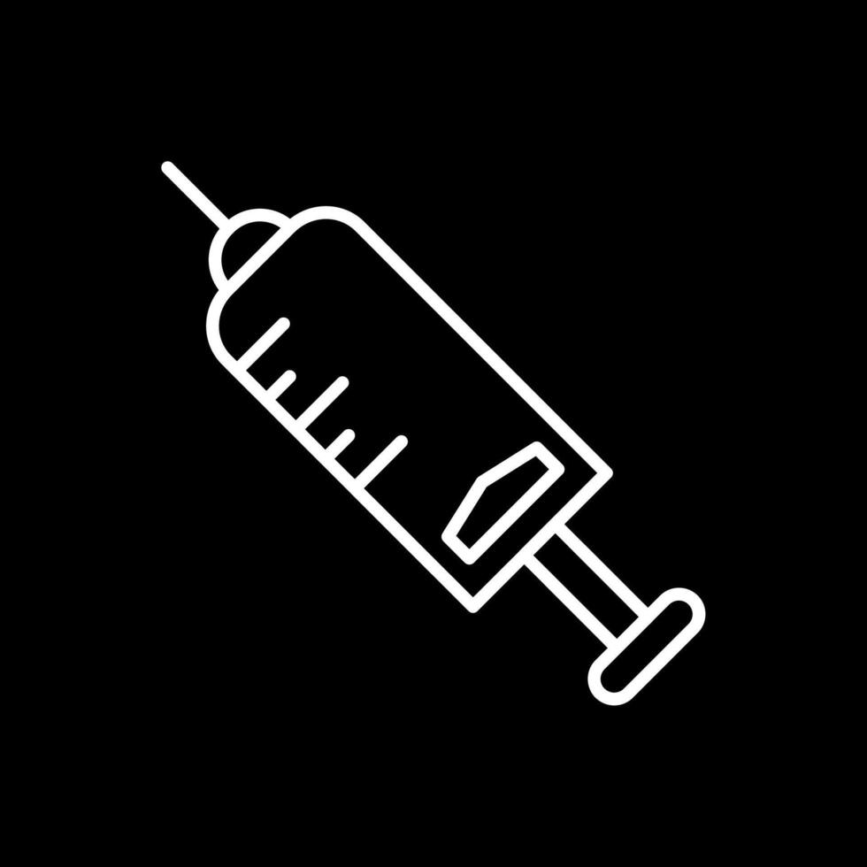Injection Line Inverted Icon Design vector