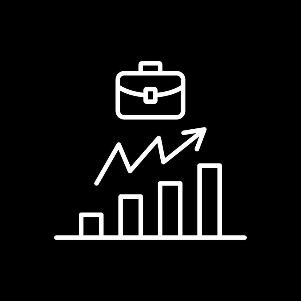 Improvement Line Inverted Icon Design vector