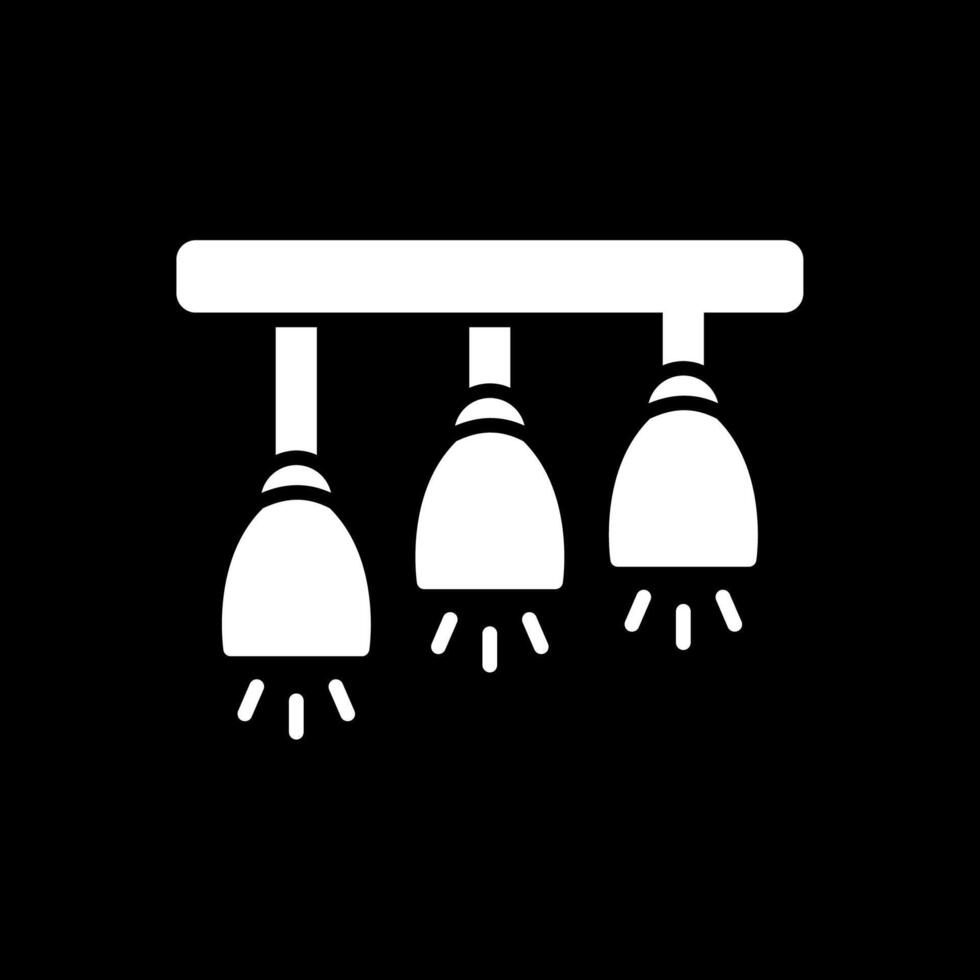 Lamp Glyph Inverted Icon Design vector