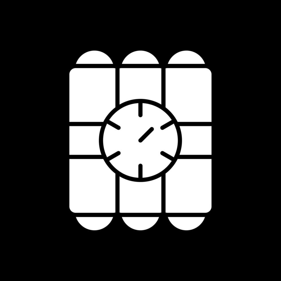 C4 Glyph Inverted Icon Design vector