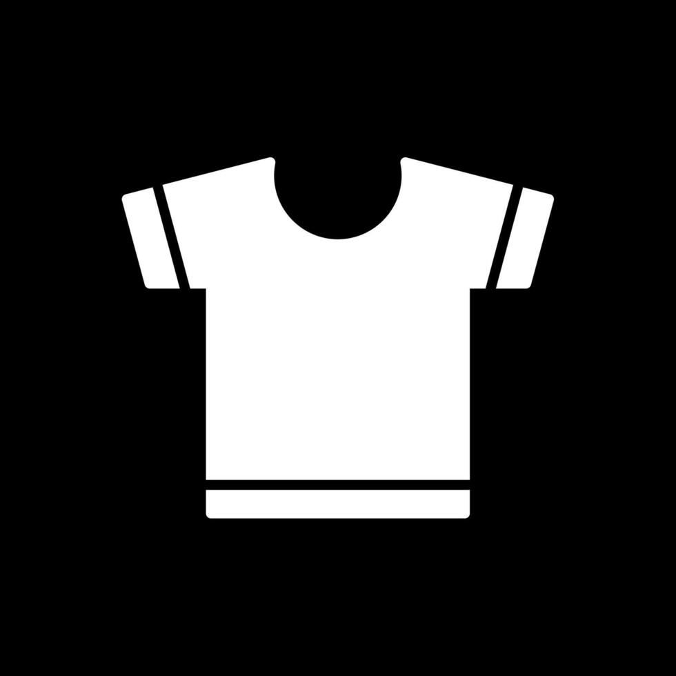 T Shirt Glyph Inverted Icon Design vector