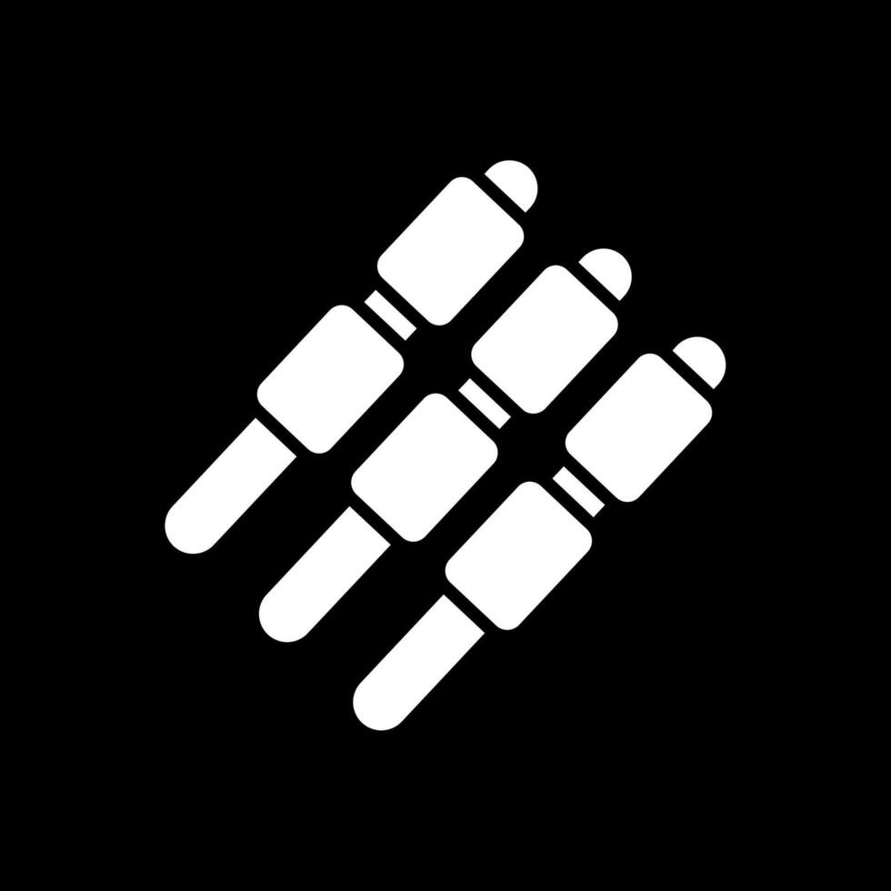 Marshmallows Glyph Inverted Icon Design vector