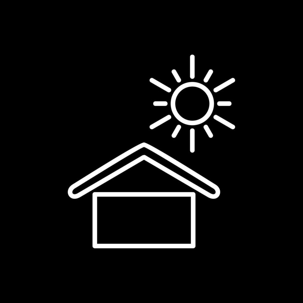 Keep Away From Heat Line Inverted Icon Design vector