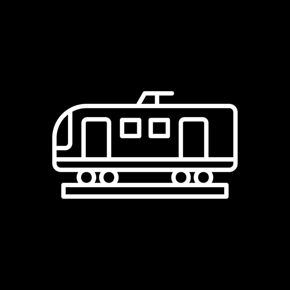 High Speed Train Line Inverted Icon Design vector