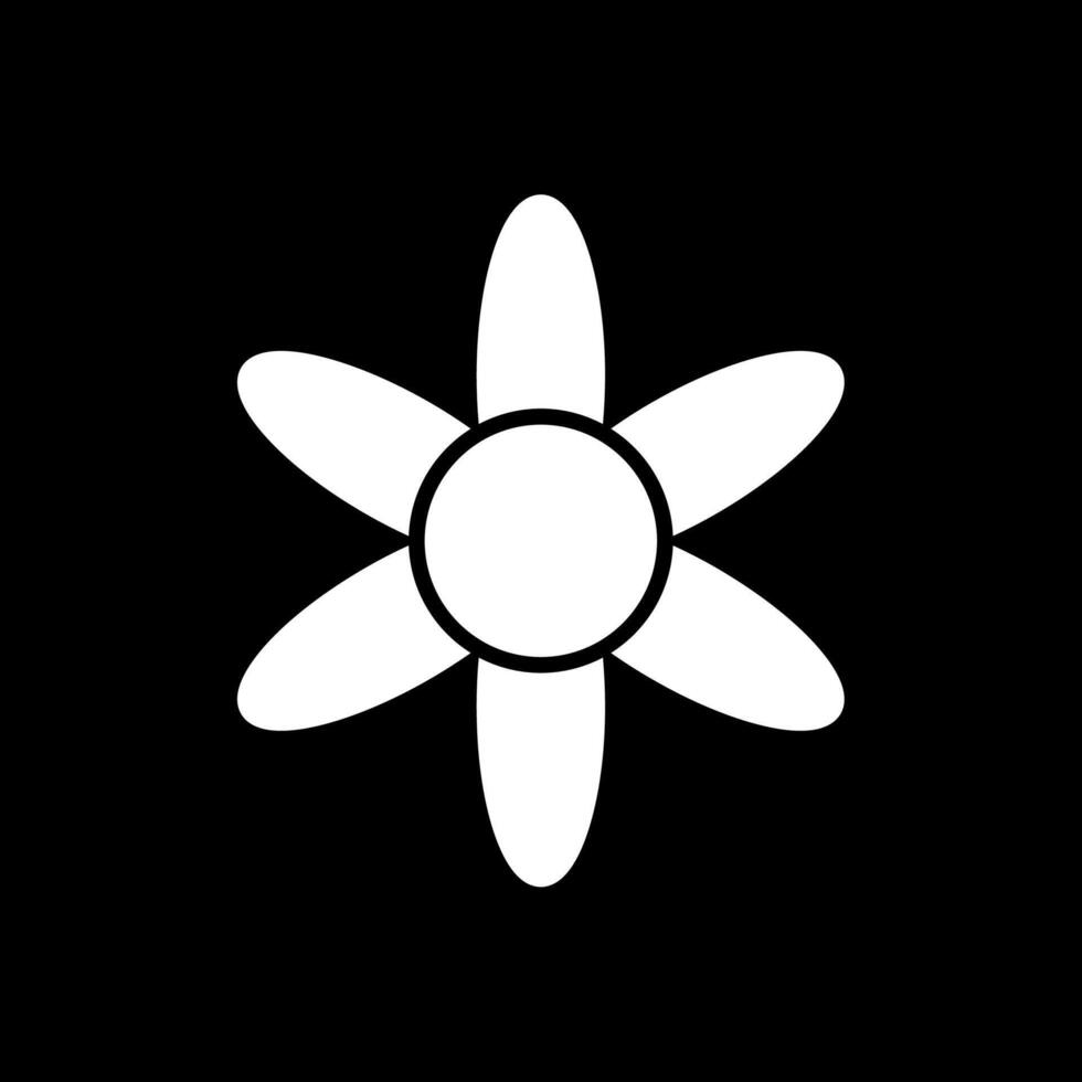 Amaryllis Glyph Inverted Icon Design vector