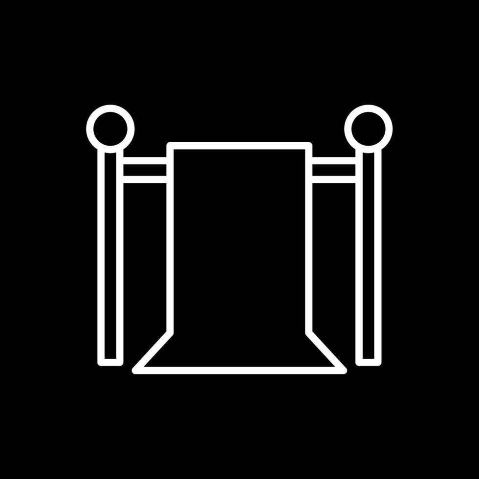 Green Screen Line Inverted Icon Design vector