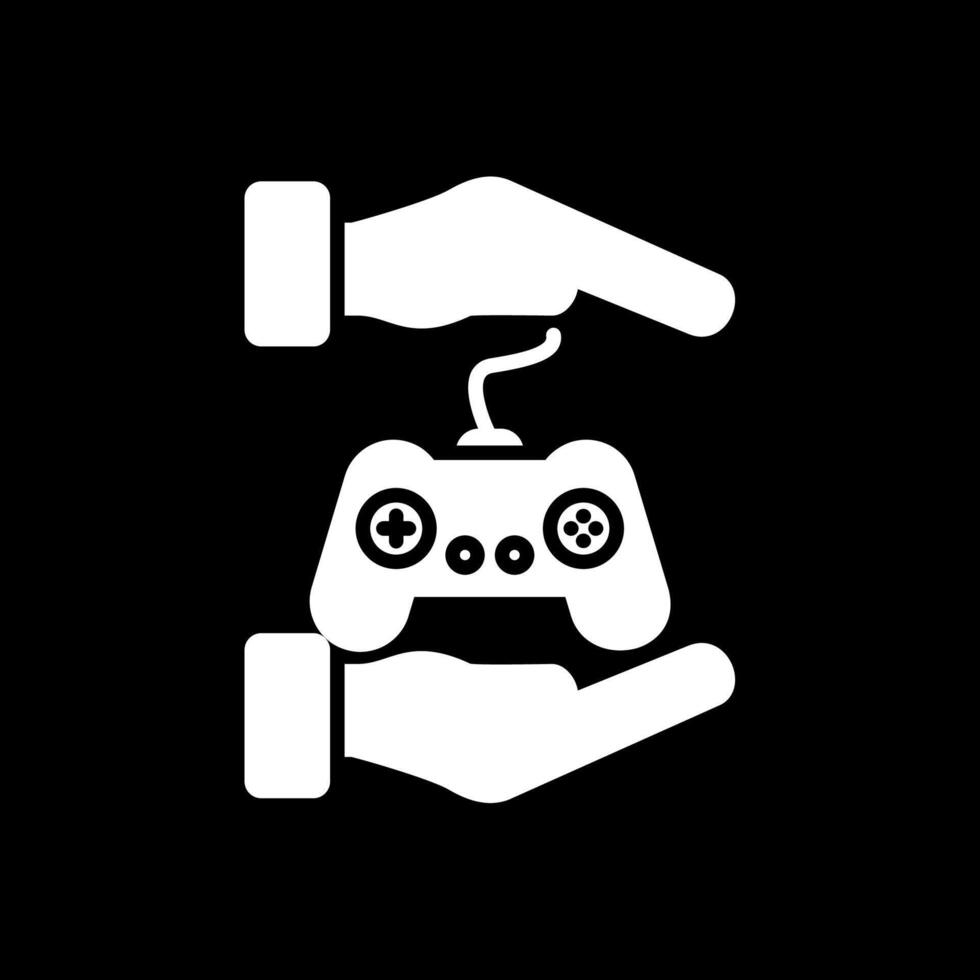 Teamwork Glyph Inverted Icon Design vector