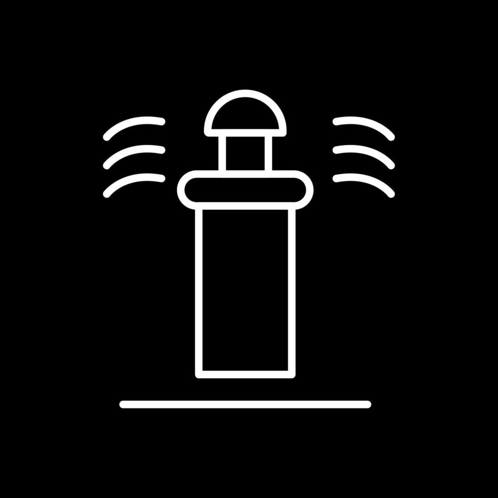 Sprinkler Line Inverted Icon Design vector