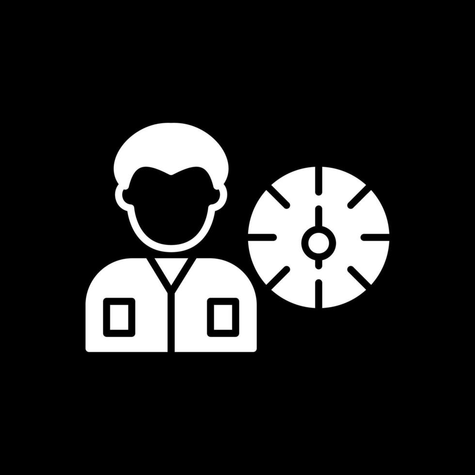 Working Hours Glyph Inverted Icon Design vector