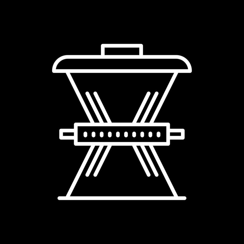 Waste Reduction Line Inverted Icon Design vector
