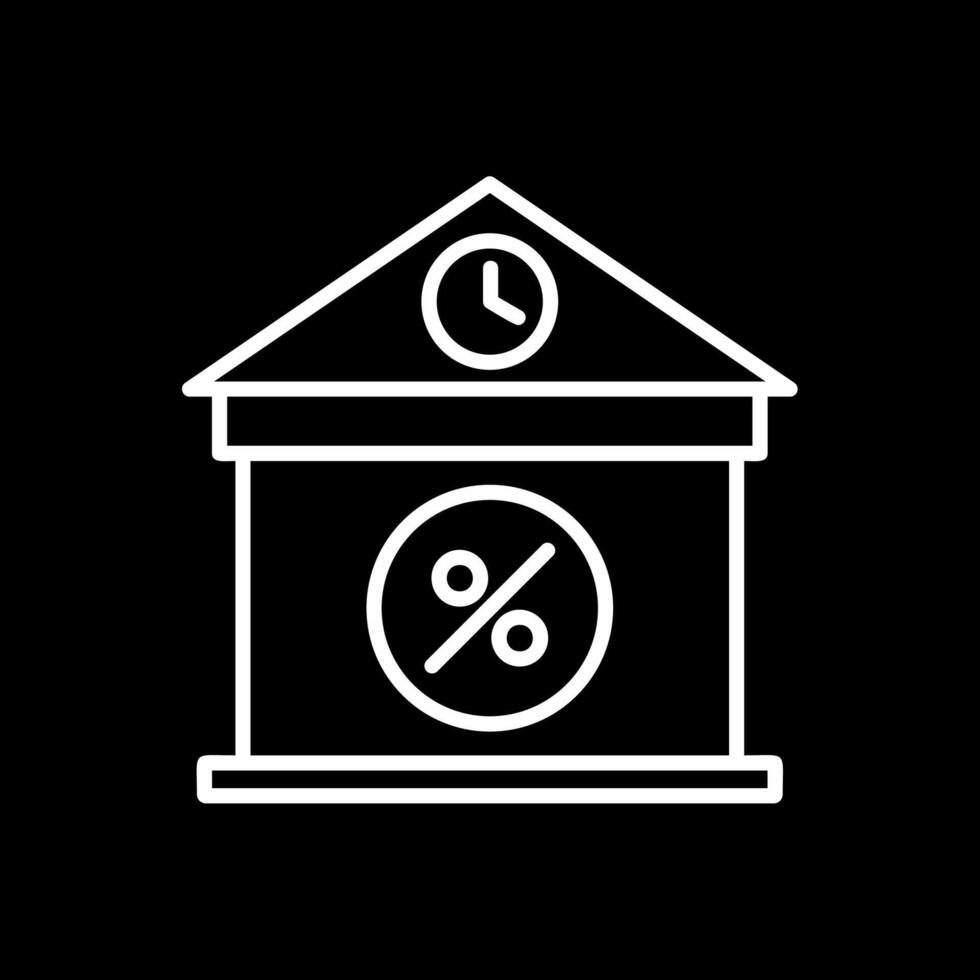 Interest Line Inverted Icon Design vector