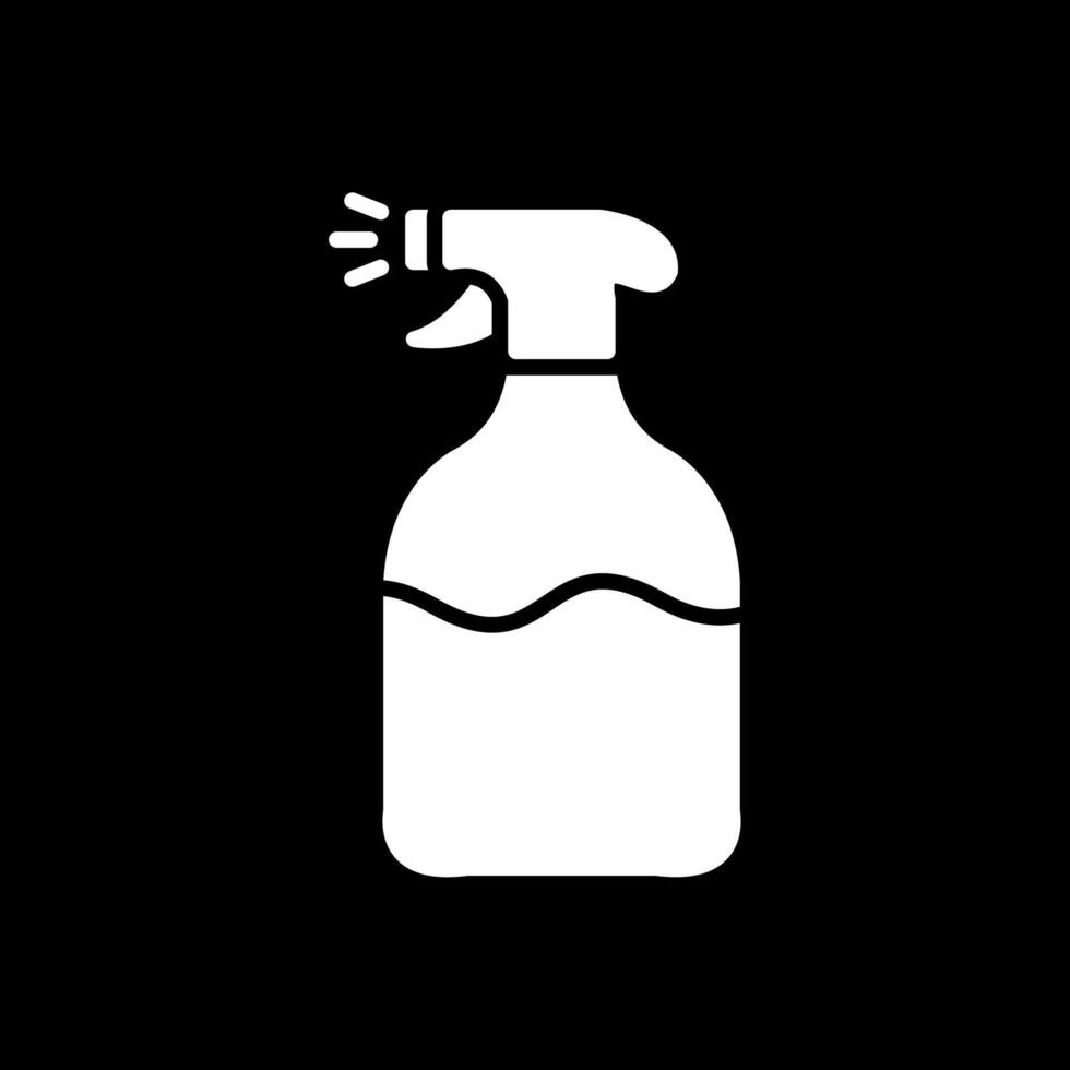 Spray Glyph Inverted Icon Design vector