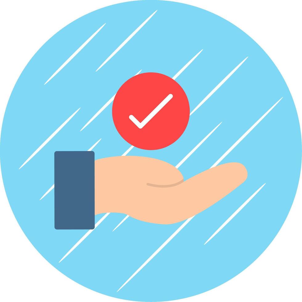Choice Flat Circle Icon Design vector