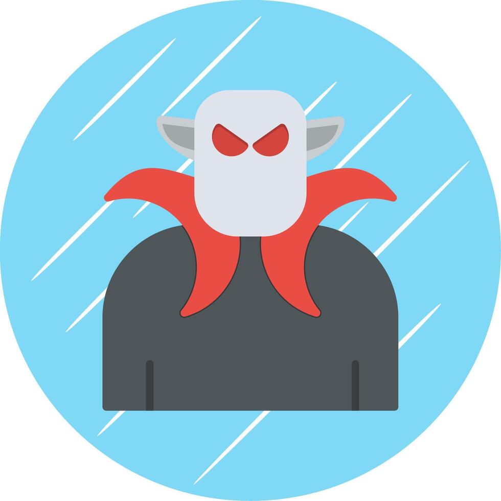 Dracula Flat Circle Icon Design vector