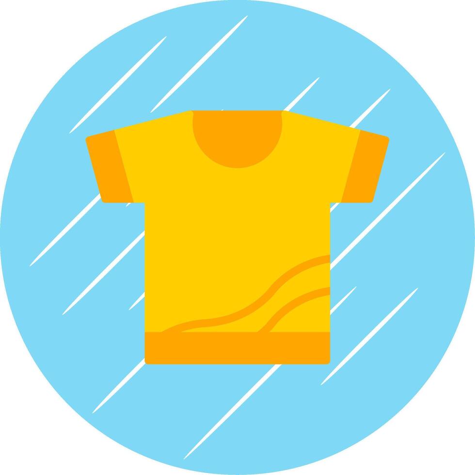 Shirt Flat Circle Icon Design vector