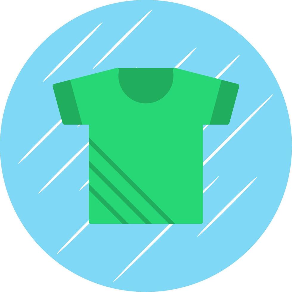 Shirt Flat Circle Icon Design vector