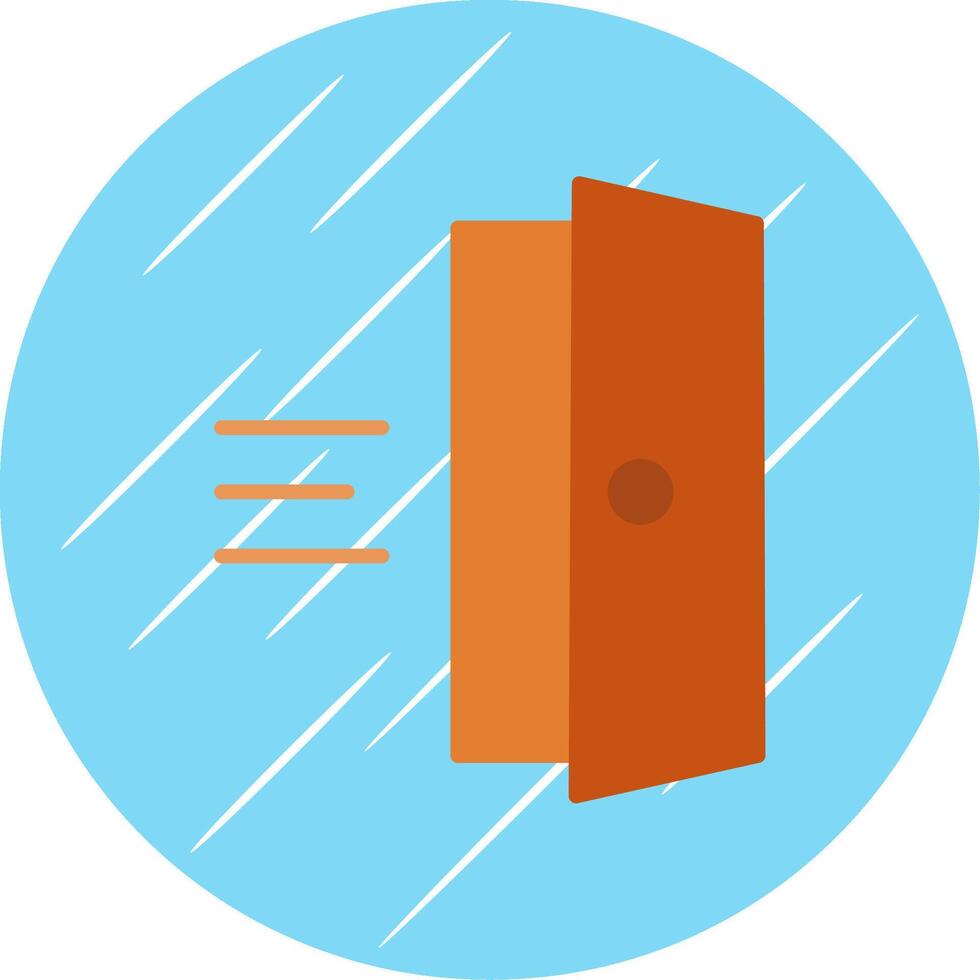 Entry Flat Circle Icon Design vector