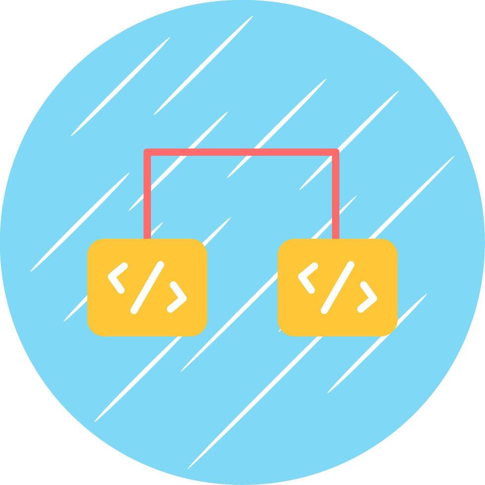 Software Development Flat Circle Icon Design vector