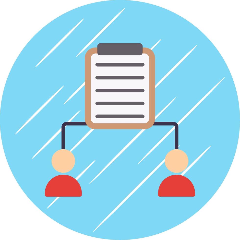 Clipboard Flat Circle Icon Design vector