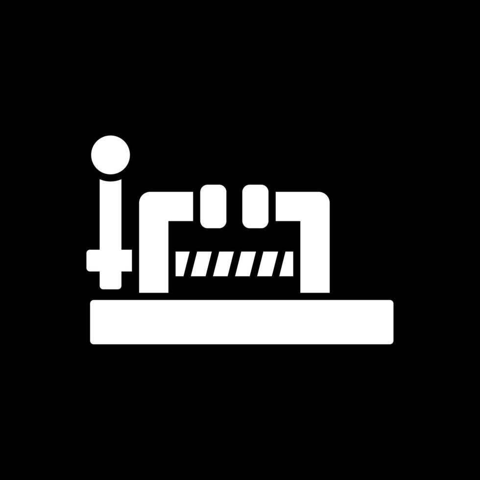 Vice Glyph Inverted Icon Design vector