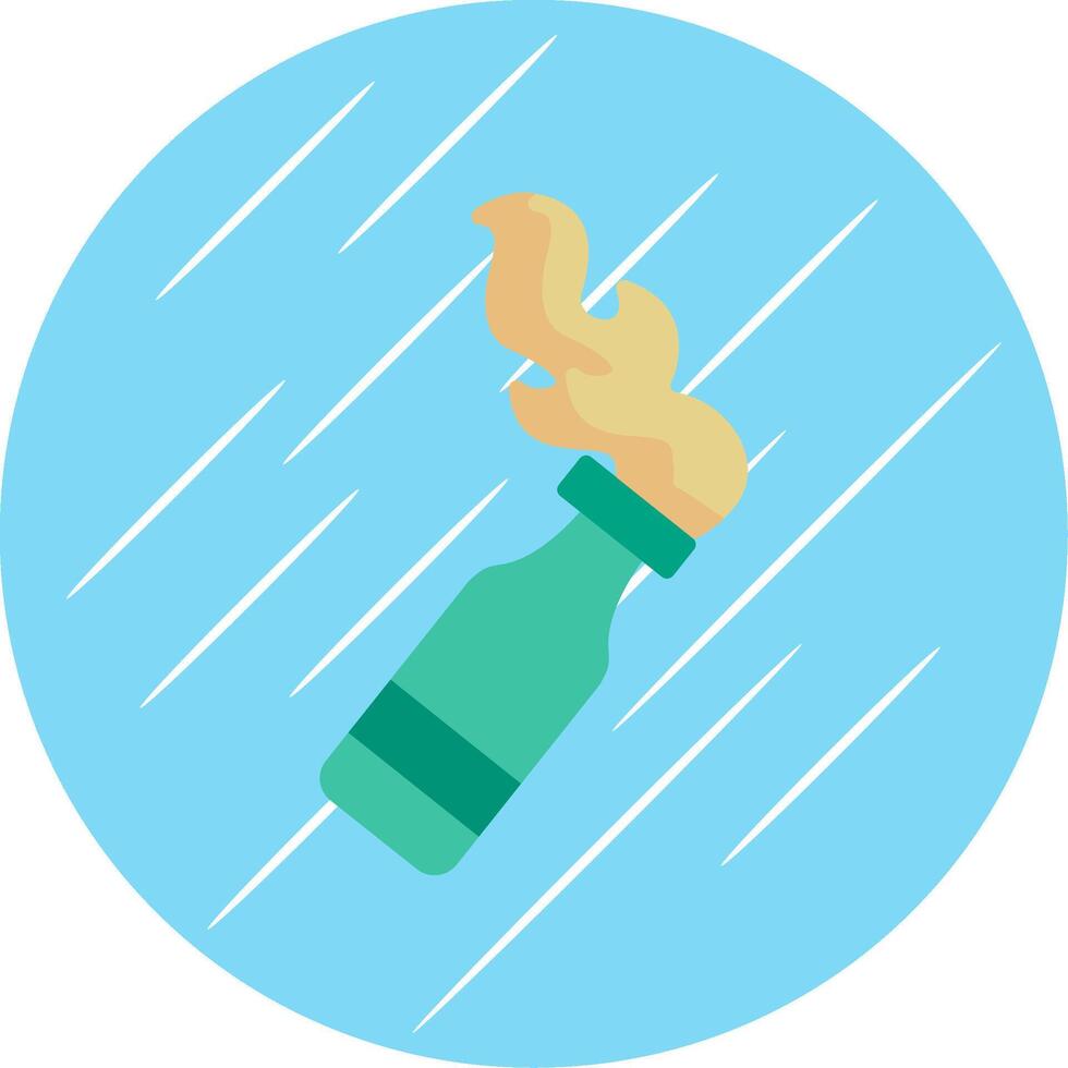 Bottle Flat Circle Icon Design vector