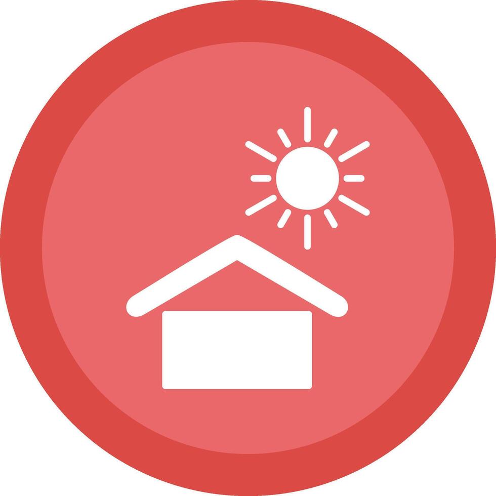Keep Away From Heat Line Shadow Circle Icon Design vector