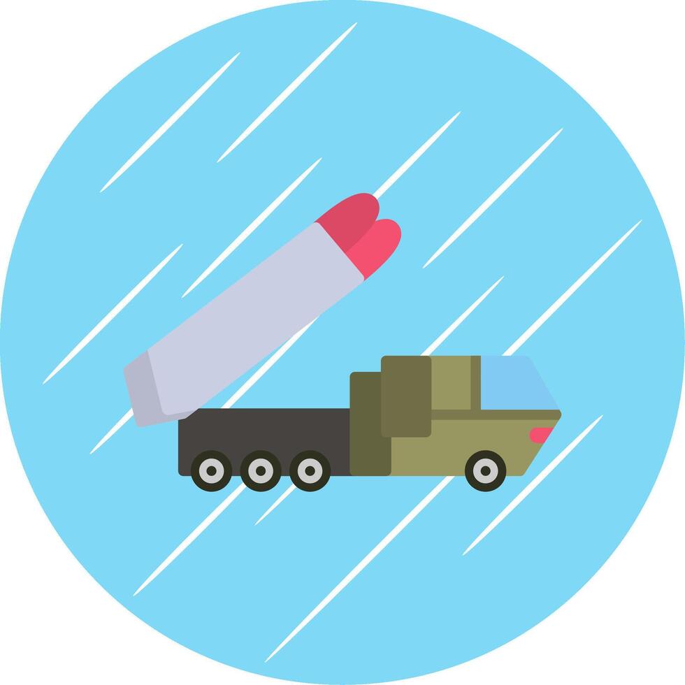 Truck Flat Circle Icon Design vector