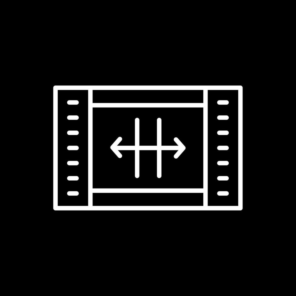 Resize Line Inverted Icon Design vector
