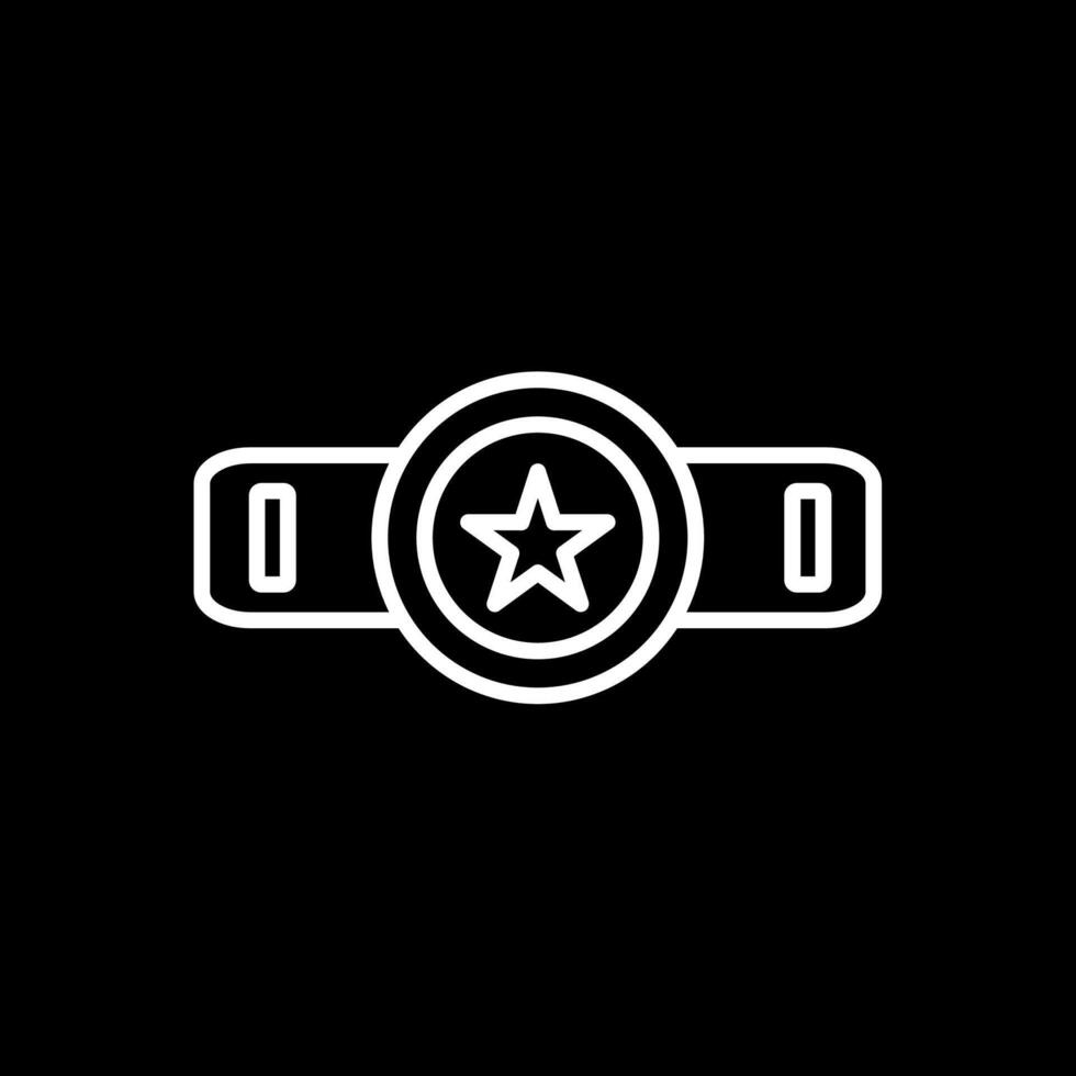 Belt Line Inverted Icon Design vector