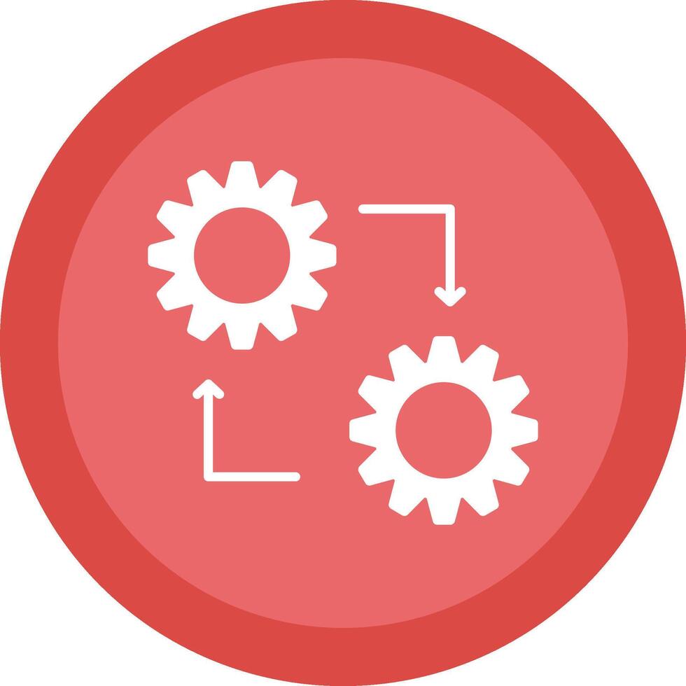 Methodology Glyph Due Circle Icon Design vector