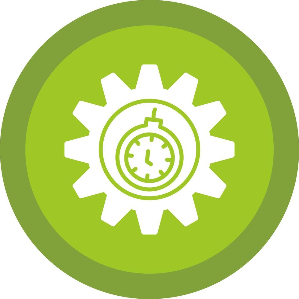 DeadLine Circle Multi Circle Glyph Due Circle Icon Design vector