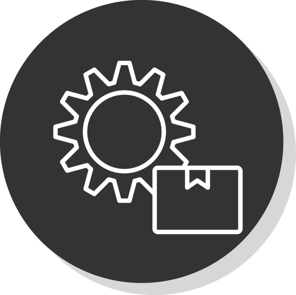 Supply Chain Management Glyph Due Circle Icon Design vector